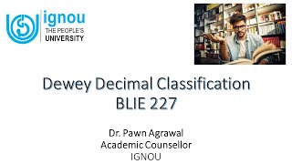 BLI227 Class 3 (Dewey Decimal Classification-2023)