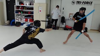 チャンバラ世界チャンピオンと対決してみた
