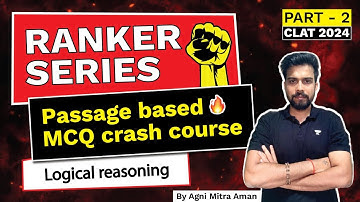 CLAT 2024 - Ranker Series | Logical Reasoning - Part 2 | CLAT 2024 | Unacademy CLAT #clat #clat2024