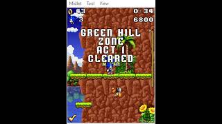 sonic jump java gameplay in kemulator