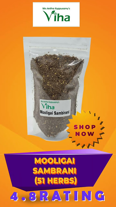 Divine and authentic Viha Mooligai Sambrani ( 51 Herbs )| Viha Online Shop | Anitha Kuppusamy Viha