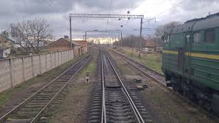 ТЭП70-0087 с поездом Интерсити 765/766 Киев-Херсон