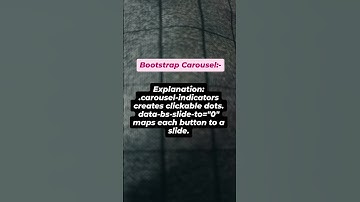 "Master Bootstrap 5 Carousel Indicators: Add Clickable Dots for Seamless Navigation!"