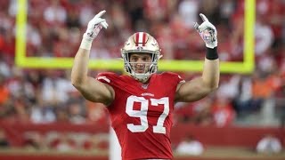 Nick Bosa's two sacks from Monday night football against Browns /49ers vs Browns week 5 highlights Resimi