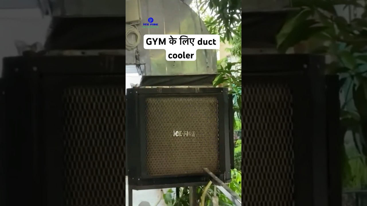 1000 square foot GYM duct cooler project | ice fire duct cooler 