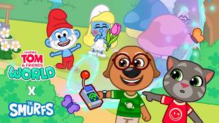 The Smurfs Are Here! 💙🍄 Talking Tom & Friends: World x The Smurfs Trailer screenshot 5