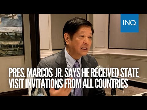 Bongbong Marcos says he received state visit invitations from all countries