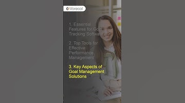 What are the key features to look for in performance management software for tracking goals?
