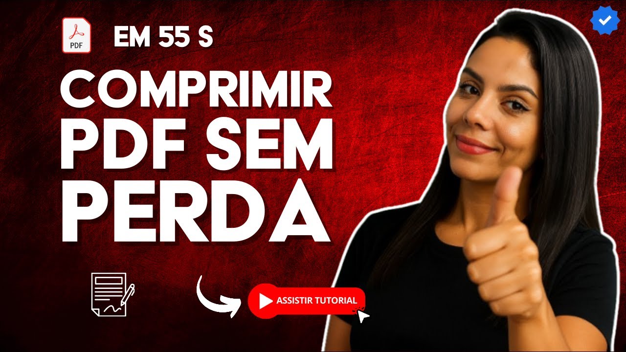Como COMPRIMIR um PDF sem PERDER QUALIDADE em 55 S