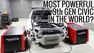 Most Powerful 9th Gen Honda Civic in the World? PZ Tuning Time Attack Monster Hits The Dyno