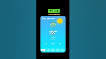 Animated Weather App Using HTML, CSS & JavaScript Part_6