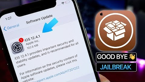 iOS 12.4.1 is OUT! - Good bye JAILBREAK