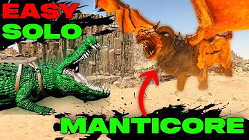 EASY Solo ALPHA Manticore in Ark Survival Ascended!!!