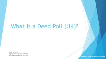 What is Deed Poll & How to Change your Name by a Deed Poll? (2020)