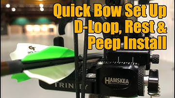 Quick Bow Set Up: How To Tie a D-Loop and Install Hamskea Trinity Hunter Pro Rest and Raptor Peep