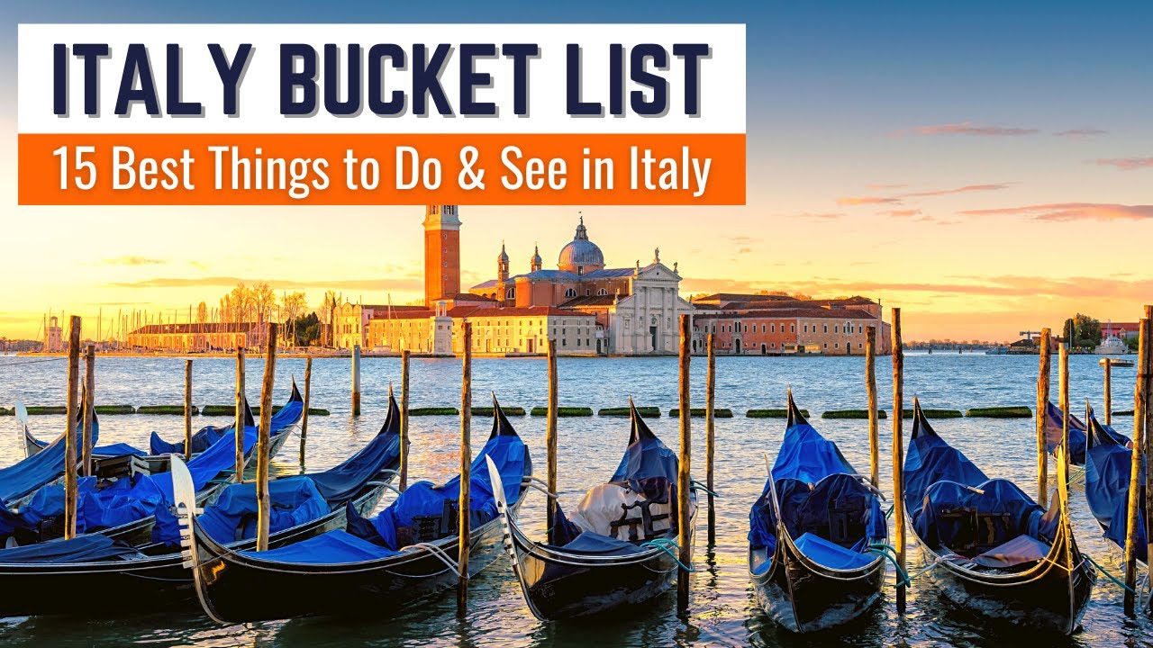 ⁣Italy Bucket List Ideas: 15 Italy Bucket List Travel Destinations & Best Things to Do in Italy