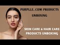 Skin care  hair care products unboxing purplle unboxingpink beauty corner