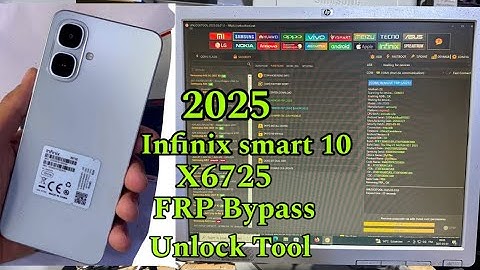 Infinix smart 10 x6725 Frp bypass  unlock tool 2025