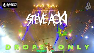 [Drops Only] Steve Aoki - Ultra Brasil 2016 (Exclusive | HD)