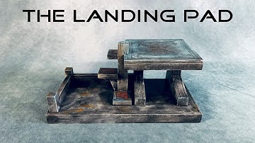 The Landing Pad Brutalist Architecture Dune Warhammer Cyberpunk Scratch Building Wargame RPG Terrain