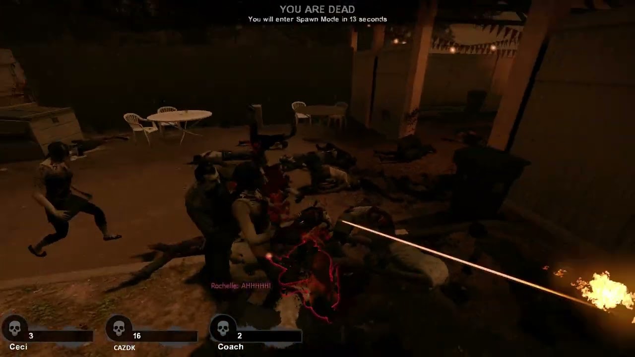 L4D2 Charger Moments: Ellis collapsed in slow motion