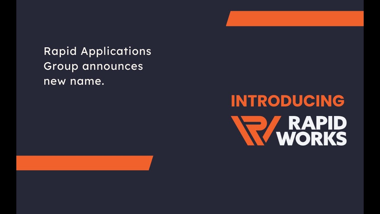 Rapid Applications Group is now RapidWorks