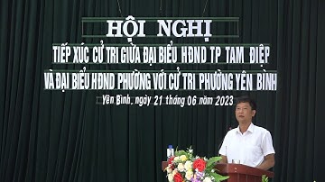 Hội nghị tiếp xúc cử tri giữa Tổ đại biểu HĐND thành phố và HĐND phường với cử tri trước kỳ họp thườ
