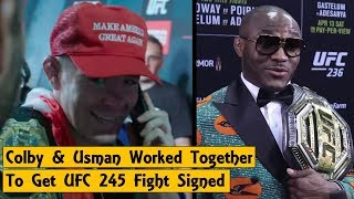 Colby Covington &amp; Kamaru Usman Worked Together to Get UFC 245 Deal | Jon Jones Wanted Stipe Miocic