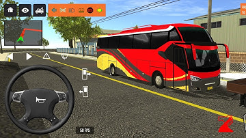 2025 new coach bus simulator 💥 || indonesia bus simulator part-180 #bus #game #simulator #comman