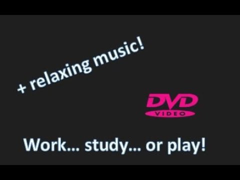 Relaxing Music With Bouncing DVD Logo Screensaver 2 Hours For Work Study Sleep