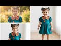 Peter Pan Collar Winter Frock For Baby Cutting And Stitching/ 1 year baby winter Frock