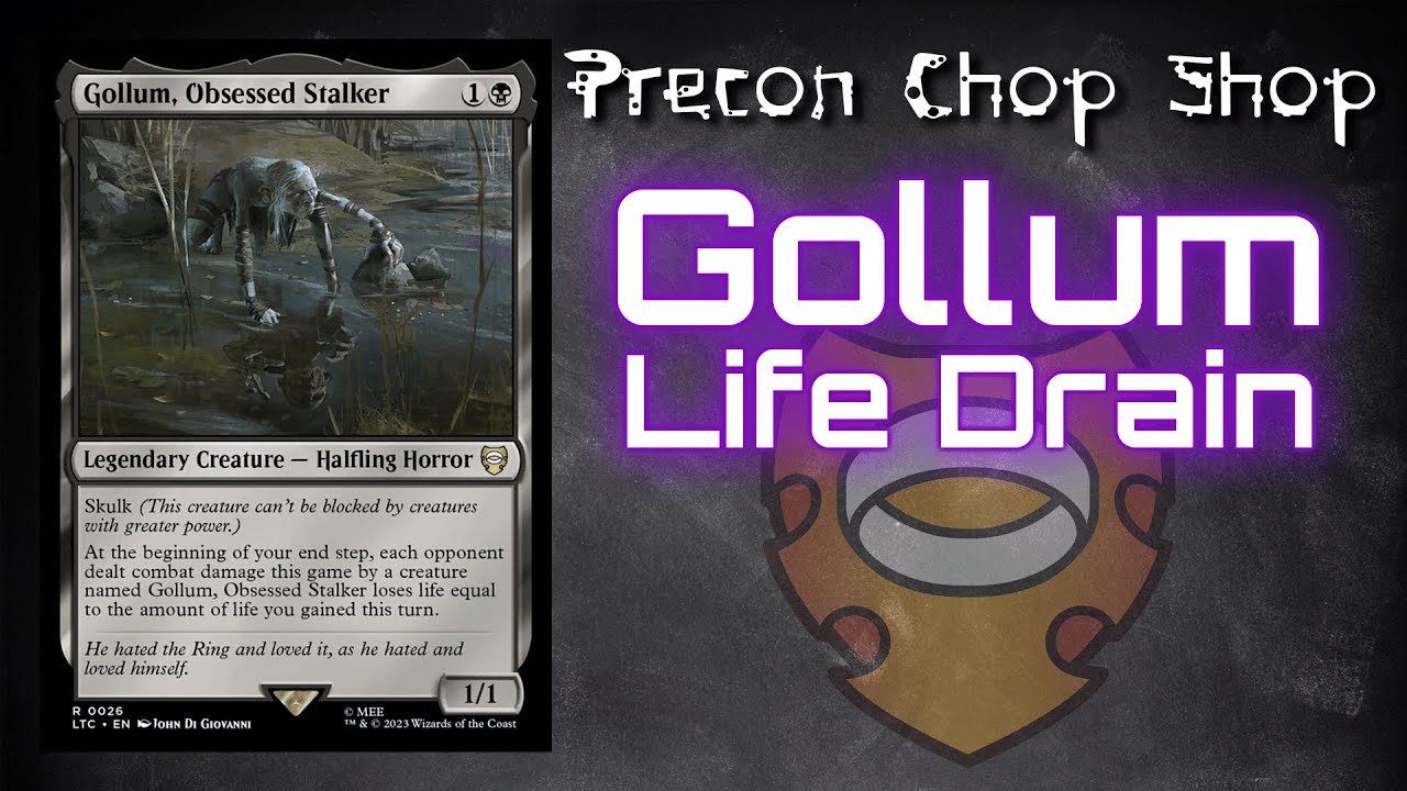 Gollum, Obsessed Stalker (Extended Art) (R) (Foil) - Commander