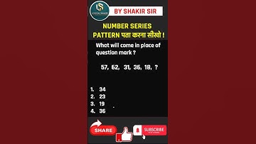 Number series Reasoning Tricks|Number Series Tricks|Missing Series #reasoning #ssc #ssccgl #shorts