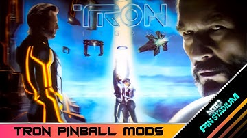 Tron Pinball mods with Neo Pinstadium Lights