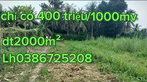 MS2580💛🌸 bán đất xã Chợ Gạo tỉnh Đồng Tháp dt2000m² chỉ có 400 triệu/1000mv#0386725208#
