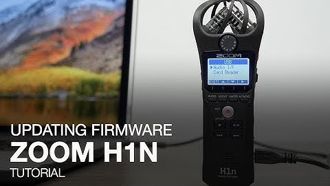 Zoom H1n: Updating the Firmware