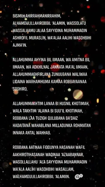 Doa ringkas selepas solat dalam Rumi #like#follow#share#syafaatselawatnabimuhammad