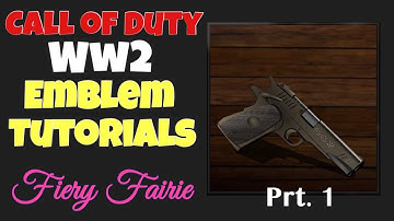 Call of Duty WW2: How to make Realistic Gun Prt.1/ Emblem Tutorial