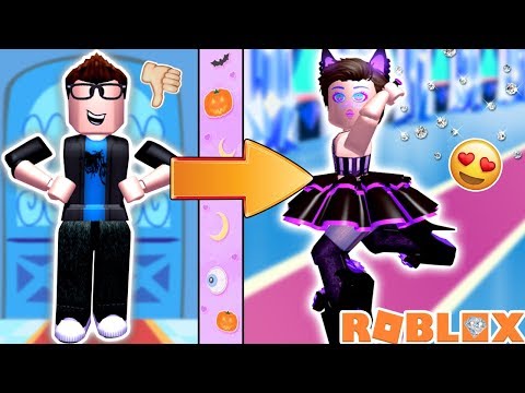 I GAVE MY BOYFRIEND A 50,000 DIAMOND HALLOWEEN MAKEOVER IN ROYALE HIGH!