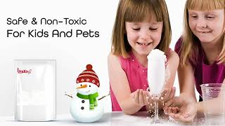 Instant Snow in Seconds! UraXx Artificial Snow Powder - Safe & Reusable