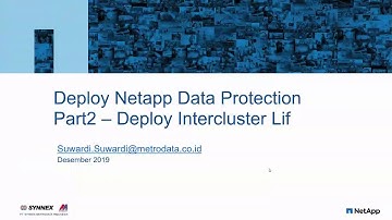 Netapp Data Protection Part2 - Deploy Intercluster Lif