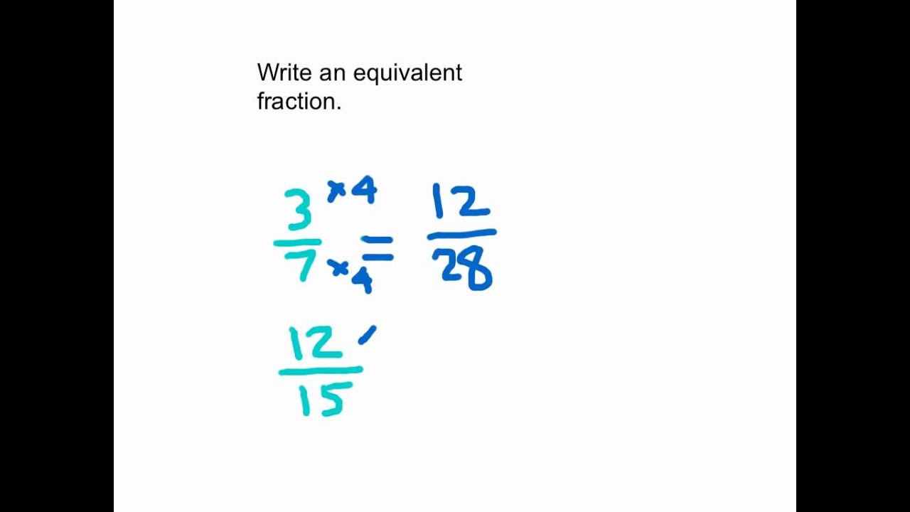 Equivalent Fractions Practice - YouTube