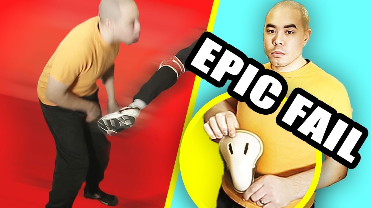 Asian Guy Tests Out New Groin Guard | Doesn't End Well For Him **Groin Kicks**