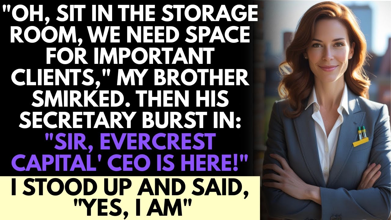 They Seated Me In The Storage Room At The Family Business Meeting—Not Knowing I Was Their Biggest