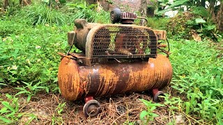 Restoration Old Air Compressor Machine \/\/ Finding Value In Life From Scrap Yards