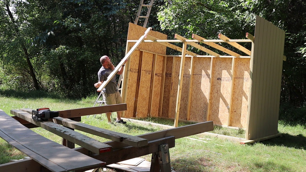 Homesteading Goat Barn Part 4 Roofing YouTube