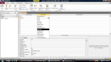 Lesson 2, creating Shop data base