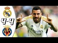 Real Madrid vs Villarreal 4 4   All Goals & Highlights   2024