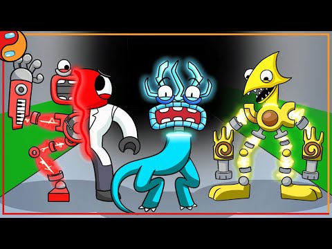 Видео: РАДУЖНЫЕ ДРУЗЬЯ СТАЛИ КОРОБАСАМИ?! Реакция на Rainbow Friends анимацию на русском языке