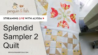 Free motion quilting blocks from the Splendid Sampler 2 - Live with Alyssa